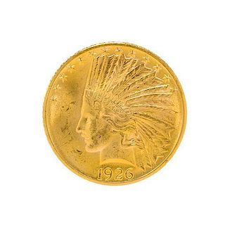 A United States 1926 Indian Head $10 Gold Coin