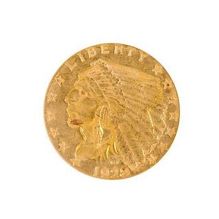 A United States 1928 Indian Head $2.50 Gold Coin