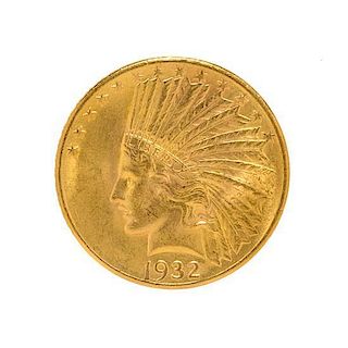 A United States 1932 Indian Head $10 Gold Coin