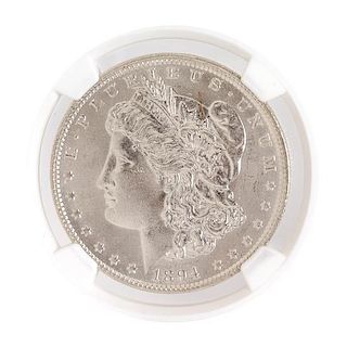 A United States 1894-O Morgan Silver Dollar