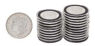 A Group of Twenty United States Morgan Silver Dollars