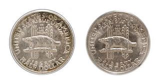 A Pair of United States 1936 Wisconsin Centennial Commemorative Half-Dollars