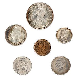 A United States 1942 Six-Coin Proof Set