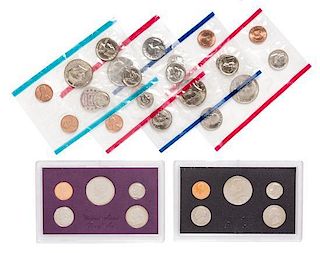 A Collection of Seventeen United States Five Coin Proof Sets