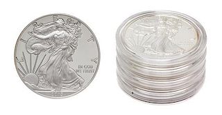A Group of Five United States 2013 Silver Eagle Proofs