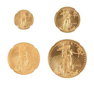 A United States 2015 Angela Buchanan Commemorative Gold Four-Coin Set