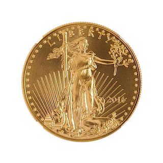 A United States 2016 Angela Buchanan Commemorative Early Release 30th Anniversary $50 Gold Coin