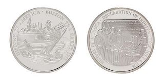 Two History of America: Freedon and Democracy Silver Rounds