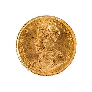 A Canadian 1913 Royal Canadian Gold Hoard $5 Gold Coin