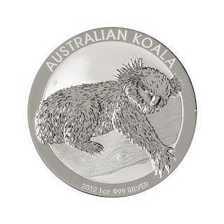 An Australia 2012 Koala Early Strike Silver $1 Coin