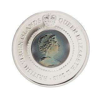 A British Virgin Islands 2013 Year of The Snake $10 Commemorative Coin