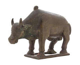 * An Indian Bronze Bull Height 4 inches.