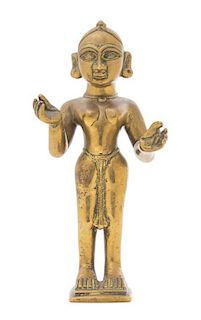 * An Indian Bronze Figure Height 8 1/4 inches.