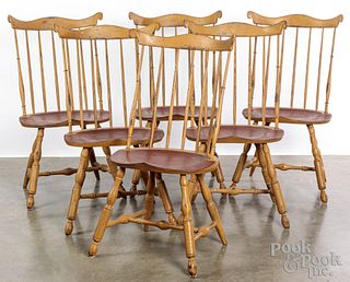 Set of six Hoffman & Woodward contemporary chairs