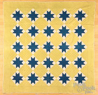 Patchwork Ohio star quilt, 19th c.