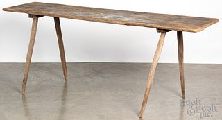 Primitive meat/work bench, 19th c.