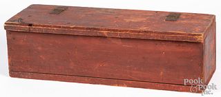 Painted pine storage box, early 20th c.