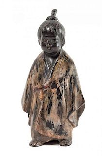 A Bronze Figure of a Child Height 8 1/2 inches.