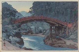 Hiroshi Yoshida, (1876-1950), Sacred Bridge