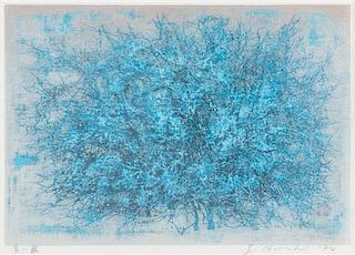 Joichi Hoshi, (Japanese, 1913-1979), Blue Tree