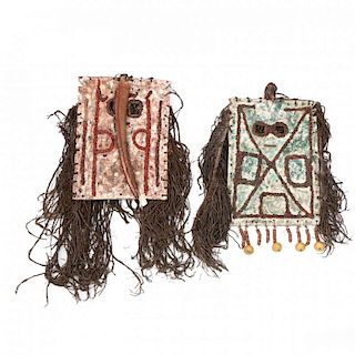 Mali, Two Dogon Flat Masks