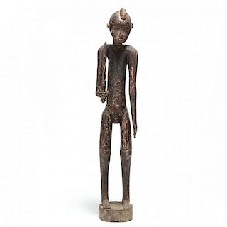 Large West African Male Warrior Figure, With Sword