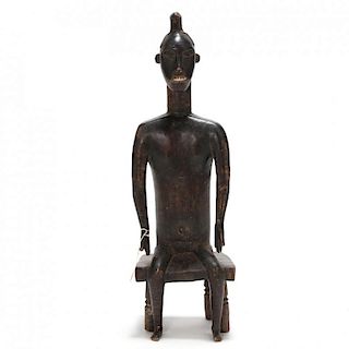 Ivory Coast, Baule Guro Seated Figure