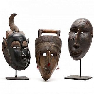 Three West African Masks