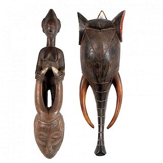 Two West African Masks