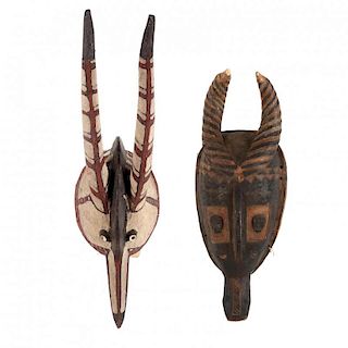 Two Horned African Masks