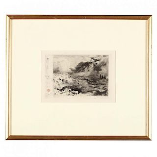 Flix Hilaire Buhot (French, 1847-1898), L'Orage (The Storm)