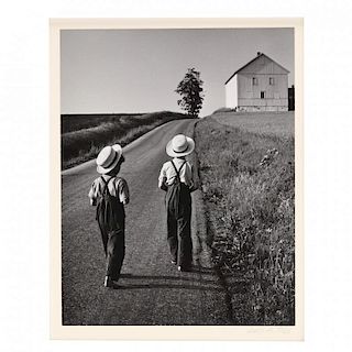 George Tice (b. 1938), Two Amish Boys, Lancaster, Pennsylvania