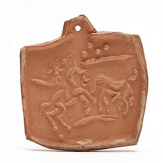 Pablo Picasso (1881-1973), Earthenware Medallion, Picador and Bull