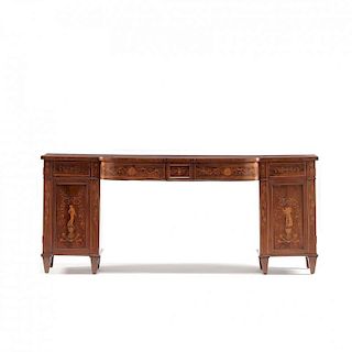 A Continental Inlaid Sideboard