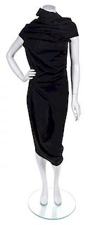 A Comme des Garcons Black Sleeveless "Bump" Dress, Size S.