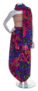 A Pierre Cardin Multicolor Wool Evening Skirt,