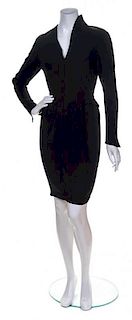 A Thierry Mugler Black Dress, Size 38.