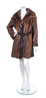 A Brown Mink Coat,