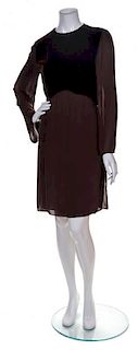 A Bill Blass Brown Cocktail Dress, Size 10.
