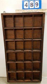 HANGING PIGEON HOLE CABINET 32-1/2"H X 16-1/2"W X 3"D