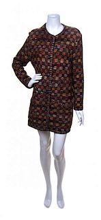 * A Missoni Multicolor Wool Blend Knit Coat,
