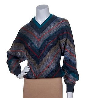 A Missoni Multicolor Chevron Sweater,