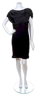 A Balmain Black Sleeveless Dress,
