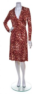 A Diane von Furstenberg Silk Wrap Dress, Size 6.