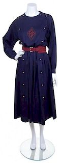 A Chloe Blue Wool Dress,