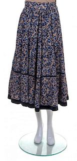 An Yves Saint Laurent Multicolor Wool Skirt, Size 38.