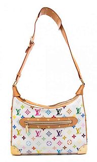 A Louis Vuitton Multicolor Boulogne Handbag, 12" x 9" x 4".