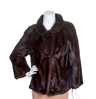 A Brown Mink Jacket,