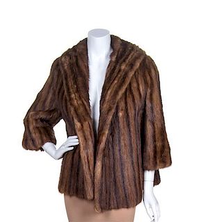 A Brown Mink Jacket,