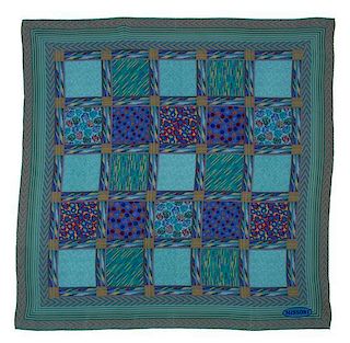 A Missoni Multicolor Silk Scarf, 34"x 34".